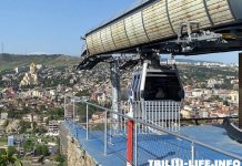 Канатная дорога Нарикала в Тбилиси